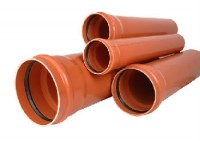 Тръба PVC Ф110 мм./3.2 мм./6 м. Муфирана – (SN8) ор.